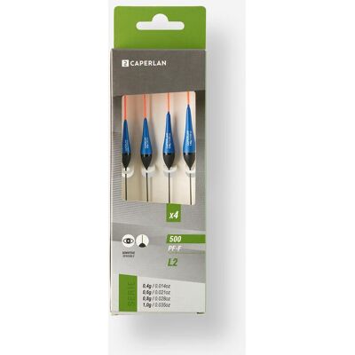 CAPERLAN LOT DE 4 FLOTTEURS L2 POUR LA PECHE AU COUP EN ETANG PF-F500 0,4g/0,6g/0,8g/1g - Publicité CAPERLAN LOT DE 4 FLOTTEURS L2 POUR LA PECHE AU COUP EN ETANG PF-F500 0,4g/0,6g/0,8g/1g - Publicité