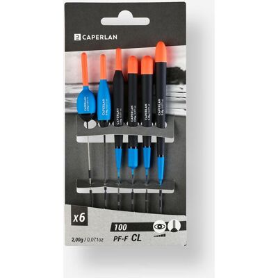 CAPERLAN LOT DE 6 FLOTTEURS PECHE AU COUP F100 CL 2g - Publicité CAPERLAN LOT DE 6 FLOTTEURS PECHE AU COUP F100 CL 2g - Publicité