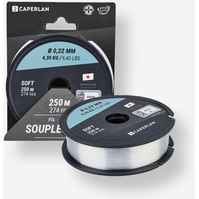 CAPERLAN FIL PÊCHE RFT SOFT CRISTAL 250M - Publicité CAPERLAN FIL PÊCHE RFT SOFT CRISTAL 250M - Publicité