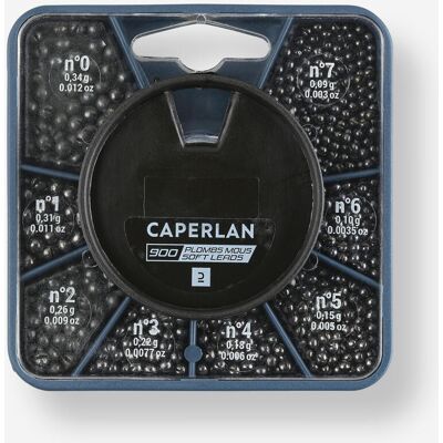 CAPERLAN BOITE DE PLOMBS MOUS FENDUS 900 0/1/2/3/4/5/6/7 POUR L'EQUILIBRAGE DE SA LIGNE - Publicité CAPERLAN BOITE DE PLOMBS MOUS FENDUS 900 0/1/2/3/4/5/6/7 POUR L'EQUILIBRAGE DE SA LIGNE - Publicité