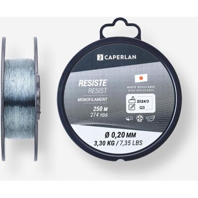 CAPERLAN FIL DE PÊCHE LINE RESIST GREY 250 M NEW - Publicité CAPERLAN FIL DE PÊCHE LINE RESIST GREY 250 M NEW - Publicité