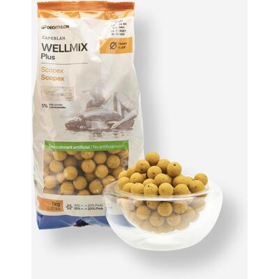 CAPERLAN Bouillettes pêche de la carpe Wellmix Plus 15mm 1kg Scopex - Publicité CAPERLAN Bouillettes pêche de la carpe Wellmix Plus 15mm 1kg Scopex - Publicité