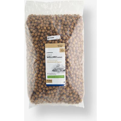 CAPERLAN Bouillettes pêche de la carpe Wellmix Instant 15mm 9,5kg Chènevis - Noix tigrées - Publicité CAPERLAN Bouillettes pêche de la carpe Wellmix Instant 15mm 9,5kg Chènevis - Noix tigrées - Publicité