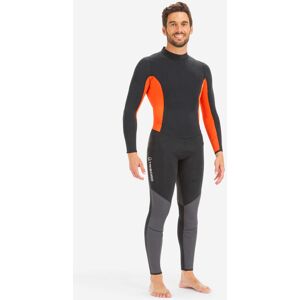 Combinaison néoprène 3/2mm cousu/collée voile homme Dinghy 500 noir/orange - TRIBORD 38 S - Publicité Combinaison néoprène 3/2mm cousu/collée voile homme Dinghy 500 noir/orange - TRIBORD 38 S - Publicité