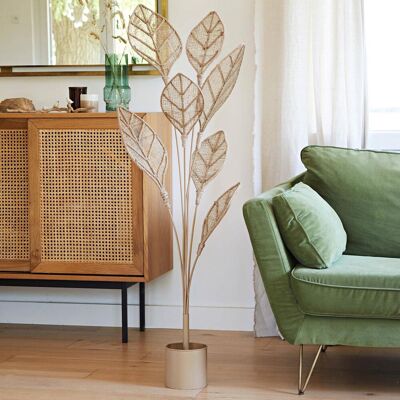 Becquet Plante décorative en métal et jute ROSINETTE beige unisex - Publicité Becquet Plante décorative en métal et jute ROSINETTE beige unisex - Publicité