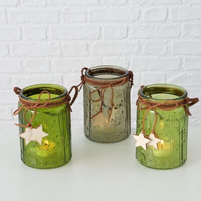 Becquet Set de 3 photophores en Verre MALINA Vert Taille unique unisex - Publicité Becquet Set de 3 photophores en Verre MALINA Vert Taille unique unisex - Publicité