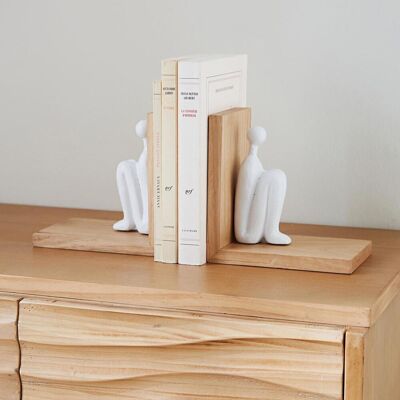 Becquet Set 2 serre livres bois et métal Taille unique unisex - Publicité Becquet Set 2 serre livres bois et métal Taille unique unisex - Publicité