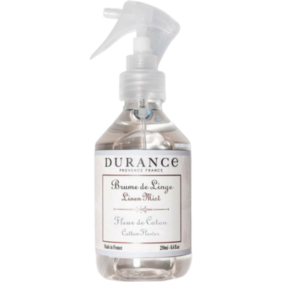 Brume de linge Fleur de coton - Durance unisex - Publicité Brume de linge Fleur de coton - Durance unisex - Publicité