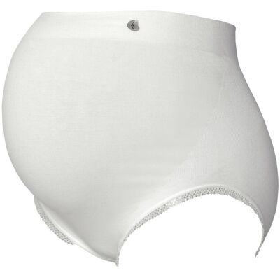 Cache Coeur Culotte de grossesse taille haute - blanc en coton S unisex - Publicité Cache Coeur Culotte de grossesse taille haute - blanc en coton S unisex - Publicité