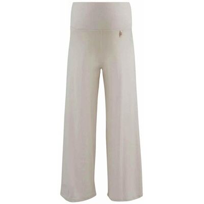 Pantalon de grossesse large 7/8 Blanc - Cache Coeur XL unisex - Publicité Pantalon de grossesse large 7/8 Blanc - Cache Coeur XL unisex - Publicité