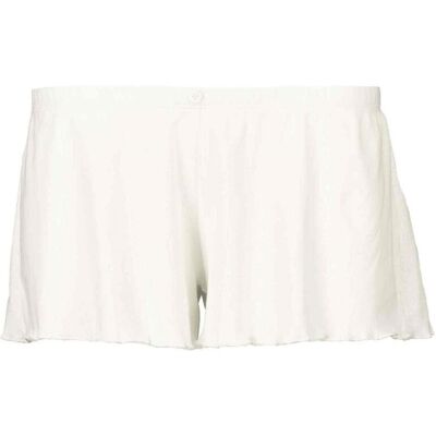 Short de grossesse taille basse - Blanc - Cache Coeur Lingerie en coton bio L unisex - Publicité Short de grossesse taille basse - Blanc - Cache Coeur Lingerie en coton bio L unisex - Publicité
