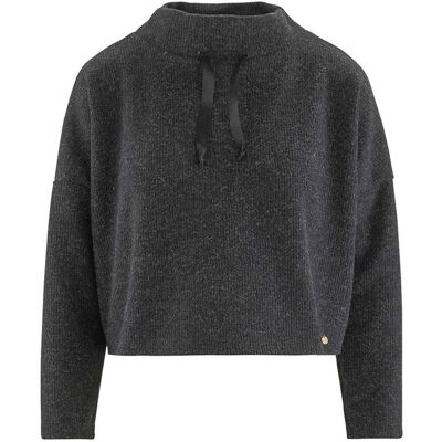 Sweat court maternité noir Cache Coeur Lingerie en viscose M unisex - Publicité Sweat court maternité noir Cache Coeur Lingerie en viscose M unisex - Publicité