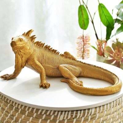 Becquet Statuette iguane MIMO dorévoir unisex - Publicité Becquet Statuette iguane MIMO dorévoir unisex - Publicité