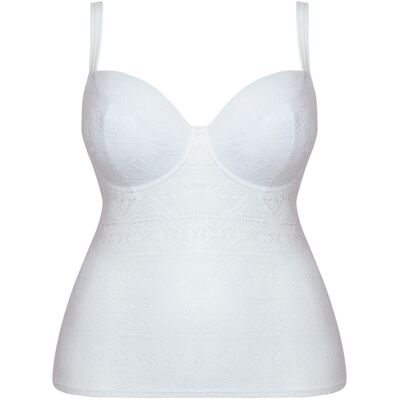 Curvy Kate Maillot Tankini balconnet armatures blanc 85E unisex - Publicité Curvy Kate Maillot Tankini balconnet armatures blanc 85E unisex - Publicité