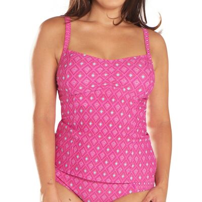 Curvy Kate Maillot Tankini rose Curvy Kate en nylon 85F unisex - Publicité Curvy Kate Maillot Tankini rose Curvy Kate en nylon 85F unisex - Publicité