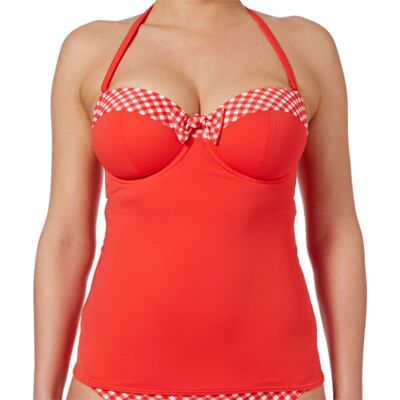 Freya maillot Tankini bandeau à armatures Rouge 80H unisex - Publicité Freya maillot Tankini bandeau à armatures Rouge 80H unisex - Publicité