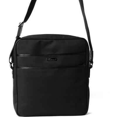Mac Douglas Sacoche Bandoulière noir en tissu male - Publicité Mac Douglas Sacoche Bandoulière noir en tissu male - Publicité