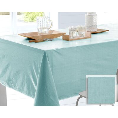 Becquet Toile cirée effet faux uni FOLK - bleu aqua 180 cm unisex - Publicité Becquet Toile cirée effet faux uni FOLK - bleu aqua 180 cm unisex - Publicité