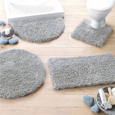 Becquet Tapis de bain pur coton 1500 g/m² CONFORT - Gris 80 cm unisex - Publicité Becquet Tapis de bain pur coton 1500 g/m² CONFORT - Gris 80 cm unisex - Publicité