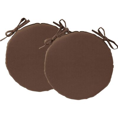 Becquet Lot de 2 galettes rondes unies pour extérieur - marron taupe 40 cm unisex - Publicité Becquet Lot de 2 galettes rondes unies pour extérieur - marron taupe 40 cm unisex - Publicité