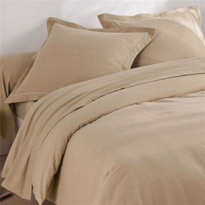 Becquet Drap plat FLANELLE UNI - beige 270 x 300 cm unisex - Publicité Becquet Drap plat FLANELLE UNI - beige 270 x 300 cm unisex - Publicité