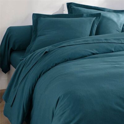Becquet Drap plat FLANELLE UNI - Bleu canard 270 x 300 cm unisex - Publicité Becquet Drap plat FLANELLE UNI - Bleu canard 270 x 300 cm unisex - Publicité