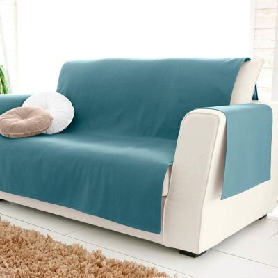 Becquet Protège Canapé Coton bachette LONASOFT Bleu canard 110 x 200 cm unisex - Publicité Becquet Protège Canapé Coton bachette LONASOFT Bleu canard 110 x 200 cm unisex - Publicité