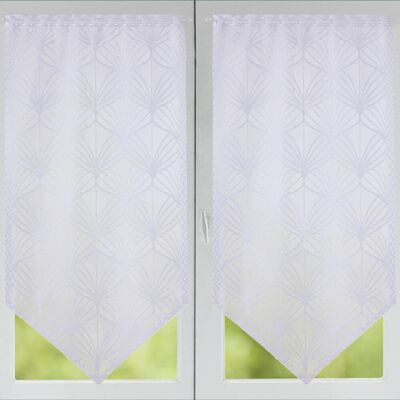 Becquet Lot de 2 Voilages Pointe Blanc KELLY 60 x 160 cm unisex - Publicité Becquet Lot de 2 Voilages Pointe Blanc KELLY 60 x 160 cm unisex - Publicité