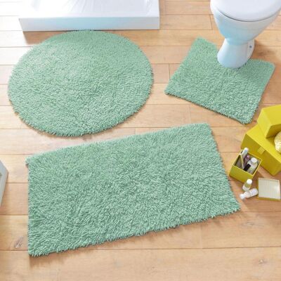 Becquet Tapis de bain pur coton 1500 g/m² CONFORT - vert amande 50 x 90 cm unisex - Publicité Becquet Tapis de bain pur coton 1500 g/m² CONFORT - vert amande 50 x 90 cm unisex - Publicité