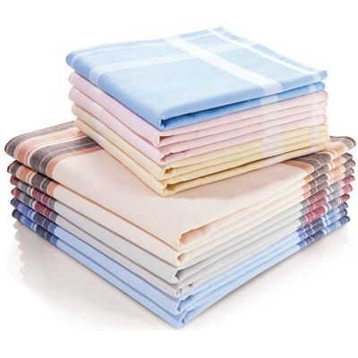 Becquet Lot de 12 mouchoirs Homme foncés 29 unisex - Publicité Becquet Lot de 12 mouchoirs Homme foncés 29 unisex - Publicité
