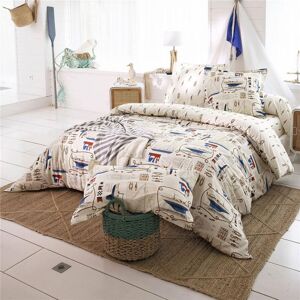 Becquet Housse de couette AMARRER beige en coton 260 x 240 cm unisex - Publicité Becquet Housse de couette AMARRER beige en coton 260 x 240 cm unisex - Publicité