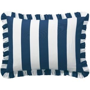 Becquet Taie d'oreiller volant en coton ANDERSON bleu marine 63 x 63 cm unisex - Publicité Becquet Taie d'oreiller volant en coton ANDERSON bleu marine 63 x 63 cm unisex - Publicité