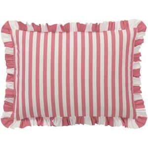 Becquet Taie d'oreiller volant en coton ANDERSON à rayures rose bonbon 63 x 63 cm unisex - Publicité Becquet Taie d'oreiller volant en coton ANDERSON à rayures rose bonbon 63 x 63 cm unisex - Publicité