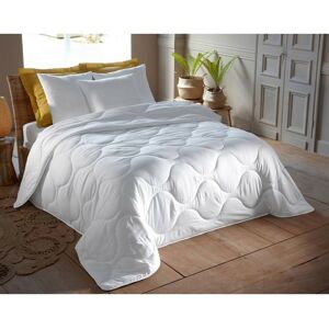 Couette Blanc microfibre Becquet 140 x 200 cm unisex - Publicité Couette Blanc microfibre Becquet 140 x 200 cm unisex - Publicité