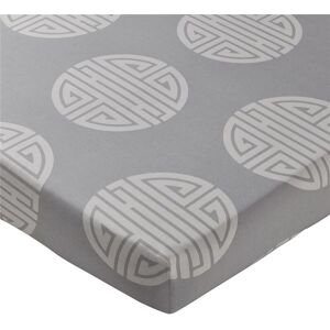 Becquet Drap-housse motifs zen bambous et idéogrammes - Noir 160 x 200 cm unisex - Publicité Becquet Drap-housse motifs zen bambous et idéogrammes - Noir 160 x 200 cm unisex - Publicité