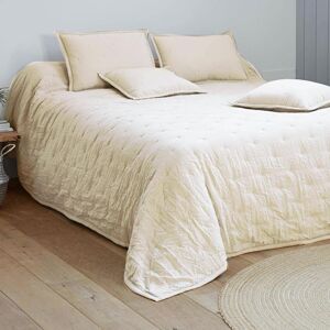 Becquet Jeté de lit matelassé CELESTE - blanc écru 240 x 220 cm unisex - Publicité Becquet Jeté de lit matelassé CELESTE - blanc écru 240 x 220 cm unisex - Publicité