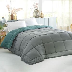 Becquet Couette bicolore très chaude 400 g/m² MICROFIBRE - eucalyptus/gris moyen 240 x 220 cm unisex - Publicité Becquet Couette bicolore très chaude 400 g/m² MICROFIBRE - eucalyptus/gris moyen 240 x 220 cm unisex - Publicité
