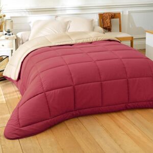 Becquet Couette tempérée BICOLOR rouge rubis 200 x 200 cm unisex - Publicité Becquet Couette tempérée BICOLOR rouge rubis 200 x 200 cm unisex - Publicité
