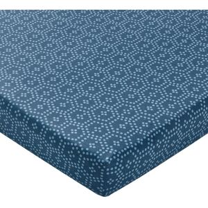 Becquet Drap housse CUZCO rayures et micro-motif bleu 140 x 190 cm unisex - Publicité Becquet Drap housse CUZCO rayures et micro-motif bleu 140 x 190 cm unisex - Publicité
