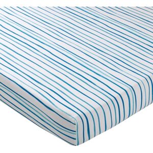 Becquet Drap housse coton MOUSSAILLON - bleu 160 x 200 cm unisex - Publicité Becquet Drap housse coton MOUSSAILLON - bleu 160 x 200 cm unisex - Publicité