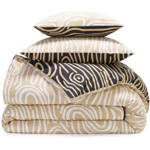 Becquet Housse de couette double face DR. TOPO en flanelle effet bois beige 240 x 220 cm unisex - Publicité Becquet Housse de couette double face DR. TOPO en flanelle effet bois beige 240 x 220 cm unisex - Publicité