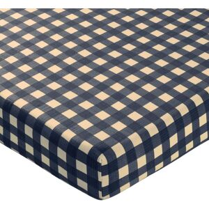 Becquet Drap housse en gaze de coton VICHY bleu 160 x 200 cm unisex - Publicité Becquet Drap housse en gaze de coton VICHY bleu 160 x 200 cm unisex - Publicité