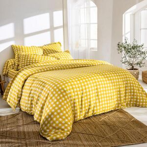 Becquet Housse de couette VICHY - Jaune maïs 140 x 200 cm unisex - Publicité Becquet Housse de couette VICHY - Jaune maïs 140 x 200 cm unisex - Publicité