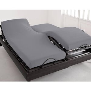 Becquet Drap-housse tête et pieds relevables en jersey gris 140 x 190 cm unisex - Publicité Becquet Drap-housse tête et pieds relevables en jersey gris 140 x 190 cm unisex - Publicité