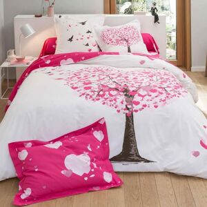Becquet Taie de traversin coton HEART TREE - rose 43 x 185 cm unisex - Publicité Becquet Taie de traversin coton HEART TREE - rose 43 x 185 cm unisex - Publicité
