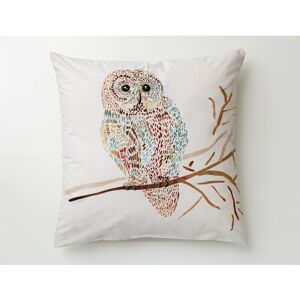 Becquet Taie d'oreiller, taie de traversin coton CHOUETTE DES NEIGES - multicolore 63 x 63 cm unisex - Publicité Becquet Taie d'oreiller, taie de traversin coton CHOUETTE DES NEIGES - multicolore 63 x 63 cm unisex - Publicité