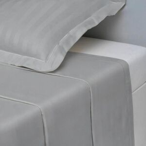 3S. x Tertio (Nos Unis) Drap plat uni satin de coton TERTIO® - Gris - Perle 180 x 290 cm unisex - Publicité 3S. x Tertio (Nos Unis) Drap plat uni satin de coton TERTIO® - Gris - Perle 180 x 290 cm unisex - Publicité