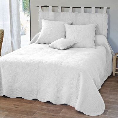 Becquet Boutis ou couvre lit uni en coton - Blanc 250 x 250 cm unisex - Publicité Becquet Boutis ou couvre lit uni en coton - Blanc 250 x 250 cm unisex - Publicité