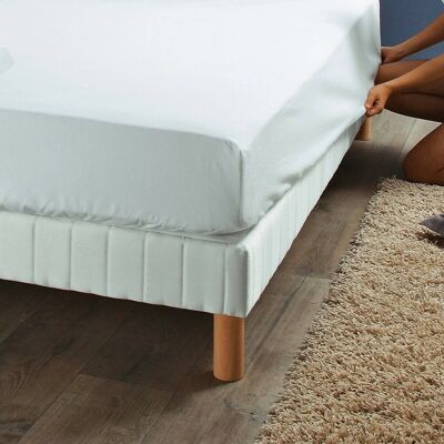 Protège-matelas imperméable forme drap-housse SELENIA en jersey extensible avec film PU - Blanc 60 x 120 cm unisex - Publicité Protège-matelas imperméable forme drap-housse SELENIA en jersey extensible avec film PU - Blanc 60 x 120 cm unisex - Publicité