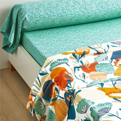 Becquet Drap-housse COCONUT - vert 160 x 200 cm unisex - Publicité Becquet Drap-housse COCONUT - vert 160 x 200 cm unisex - Publicité